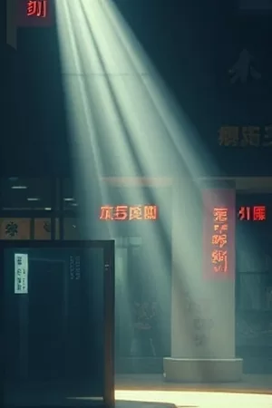 年代剧情片《旧钟楼的雨》竖版封面，青石巷深处被雨水打湿的铜钟